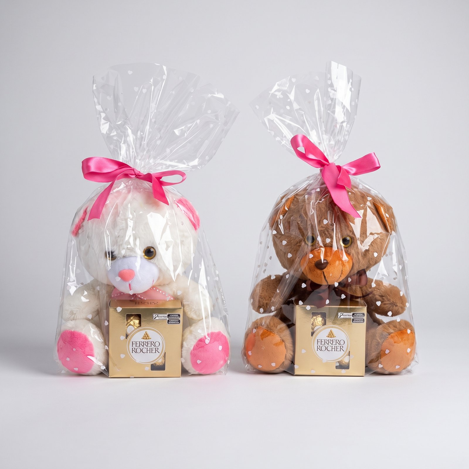 Kit Urso de Pelúcia 35cm com Caixa de Bombons Ferrero Rocher 50g 2 Kit Urso de Pelúcia 35cm com Caixa de Bombons Ferrero Rocher 50g - Imagem 2